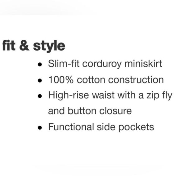 Wild Fable Purple Corduroy High-Waist Mini Skirt - Picture 7 of 7